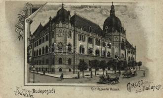 Budapest IX. Iparművészeti múzeum, litho (Rb)