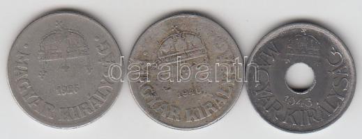 1926BP 50f + 1940BP 50f + 1943BP 20f T:2,3