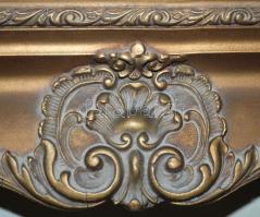 Mesterházy L. jelzéssel: Hegyek között. Olaj, vászon, szép, díszes keretben, 81x100cm (a képen kis l...