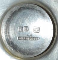 cca 1900 Jelzett alpakka teáskanna fogó-betét nélkül / Signed alpacca tea-pot 16x12 cm