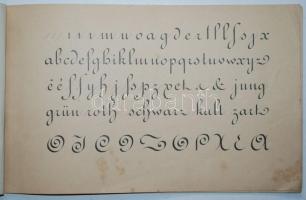 Alexandre: Rundschrifft, Braunschweig. 1899., hozzá teartózik még az eredeti számla és egy szépírás ...