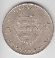 1947. 5Ft Ag "Kossuth" T:2