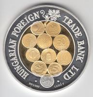 Lebó Ferenc (1960-) 1997. "MKB Rt." Ag(999) emlékérem (31.1g) belső rész aranyozva T:PP Dí...