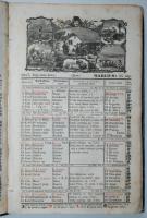 1856 Színházi naptár 1857. évre, naptár szignettával, megviselt állapotban
