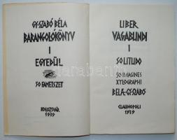 Gy. Szabó Béla (1905-1985): Barangolókönyv I. 50 fametszettel. Kolozsvár. 1939