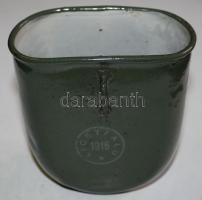 1916 I. világháborús kulacspohár "Ligetfalu" felirattal /  Flask from World War I