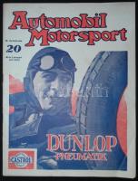 1927 Automobil motorsport folyóirat II. évf. 20. szám.