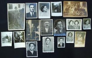 cca 1930 17db régi fotó és a szeghalmi református Péter András Gimnázium tablóképe 1939-ből