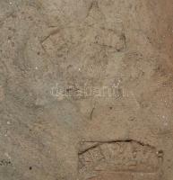 Vénusz fej, festett kerámia falidísz / 
Venus' head ceramic figure, 19x17cm