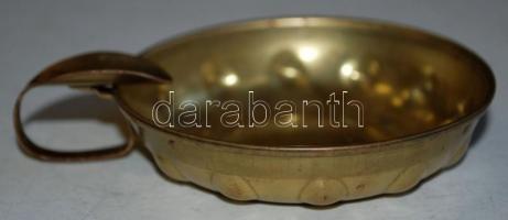 Réz borkóstoló tálka, d: 8cm