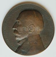 Berán Lajos (1882-1943) 1914. "Ébersz Károlynak a M. Kir. Földmívelésügyi Ministérium Számvevősége" Br plakett (58mm) T:2-