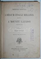 Verne Gyula: A Bégum ötszáz milliója. Bp. 1890. Franklin, több lap kijár