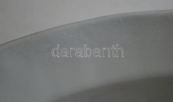 Cca XX. sz. eleje Meisseni tál, kézzel festett,  jelzett, restaurált, 37×27×10 cm