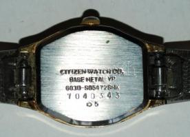 Citizen Quartz női elemes karóra fém szíjjal, órással bevizsgálva, új elemmel / 
Female wristwatch w...