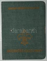 1944 cserkészigazolvány fényképpel / scouting id