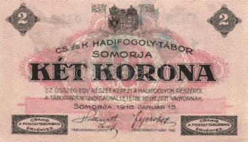 Somorja/hadifogolytábor 1916.január 15. 2K két nagybetű és egy szám sorozat T:I