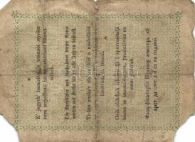 1848-49. Kossuth bankó sor 15Kr + 30Kr + 1Ft + 2Ft + 5Ft piros T:III,IV,V