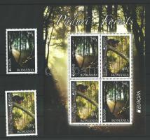 Europa CEPT Erdők szelvényes sor + blokk, Europa CEPT Forests coupon set + block