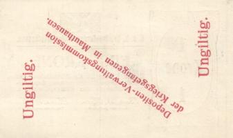 Ausztria/Mauthausen/hadifogolytábor ~1916. 1K + 2K + 5K T:I,II
Austria/Mauthausen/war prison camp ~1...