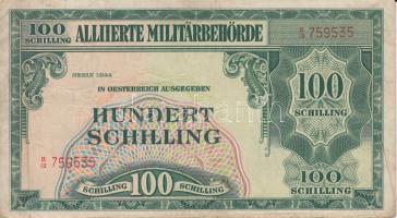 Ausztria/Szövetséges katonai megszállás 1944. 10Sch + 100Sch T:III
Austria/Allied Military Authority...