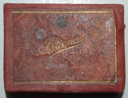 cca 1900 Feine Stralsunder Patience-Karten, egy csomag mini passziánszkártya eredeti dobozában, leír...