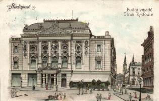 Budapest I. Budai Vigadó litho (cut)