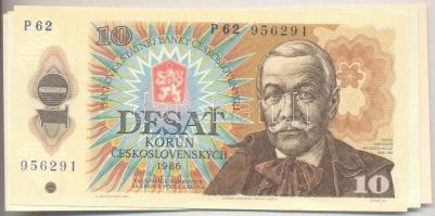 Csehszlovákia 1986-1988. 10K + 20K + 50K T:I,II Czechoslovakia 1986-1988. 10 Korun + 20 Korun + 50 Korun C:Unc,XF