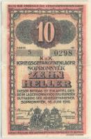 Sopronnyék/hadifogolytábor 1916. június 16. 10f T:III