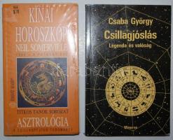 Négy darab könyv: Kínai horoszkóp, Csillagjóslás, Asztrológia a gyakorlatban, Hamis világképek