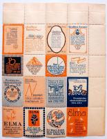 23 db magyar és külföldi levélzáró és segélybélyeg / poster stamps