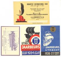 1921-1936 4 klf kártynaptár / calendars