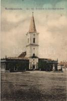 Nyárádszereda Bocskay statue, church (pinhole)