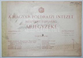 1940 Magyar Földrajzi Intézet képes árjegyzéke