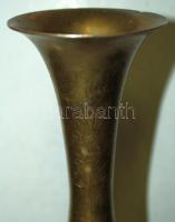 Virágmotívumokkal díszített srapnelváza / 
Shrapnel vase with floral decoration, 40cm