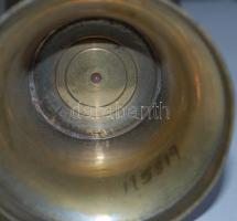 Virágmotívumokkal díszített srapnelváza / 
Shrapnel vase with floral decoration, 40cm