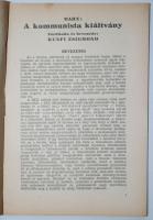 1919 Marx-Engels: A kommunista kiáltvány. Népszava kiadás
Fordította: Kunfi Zsigmond