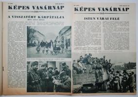 1939 2 db Képes Vasárnap újság a kárpátaljai bevonulásról