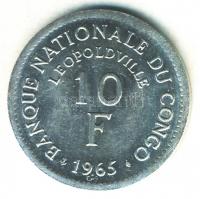 Kongói Demokratikus Köztársaság 1965. 10Fr T:2/2- Congo Democratic Republic 1965. 10 Francs C:aXF