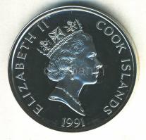 Cook-szigetek 1991. 50$ Ag "Amerika 500 éve - Ülő Bika" T:PP
Cook Islands 1991. 50 Dollars...