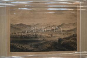 Szász-Sebes Mühlbach, üvegezett keret 22×28 cm