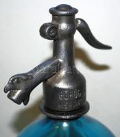 Szódásüveg, "Elisabeta 1938 Arad" felirattal, m:32 cm