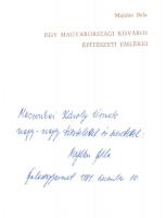 Majdán Béla: Egy magyarországi kisváros építészeti emlékei. Dedikált!. Balassagyarmat 1989. 160p. + ...