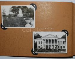 1953 Fotóalbum a Szovjetunióból, műbőr kötésben /  Photo album from the USSR, faux leather binding, 24x15cm