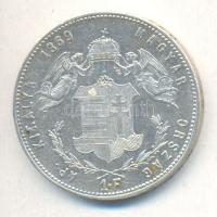 1869KB 1Ft Ag "Angyalos címer" T:1-