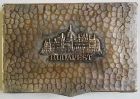 Fém díszdobozka "Budapest" felirattal, Bajtári jelzéssel, 13×8×3 cm