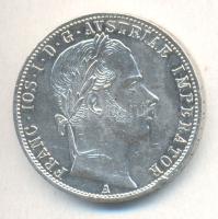 Ausztria 1861A 1Fl Ag "Ferenc József" T:1-,2 Austria 1861A 1 Florin Ag "Franz Joseph" C:AU,XF