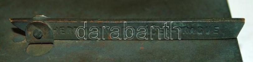 Schenk & Goldscheid Prag fényképtartó, 10×7 cm