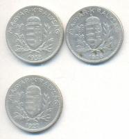 1926-1938. 1P Ag (3x) T:2,3
