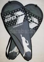 2db Pro Supex Carbon ZX.1 teniszütő tokkal, új állapotú / 
Tennis racket with case, new