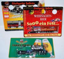 12db promóciós kamionmodell bontatlan csomagolásban /  Model trucks in original package